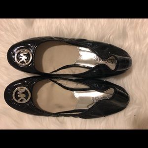 Michael Kors Quilted Patent Leather Flats